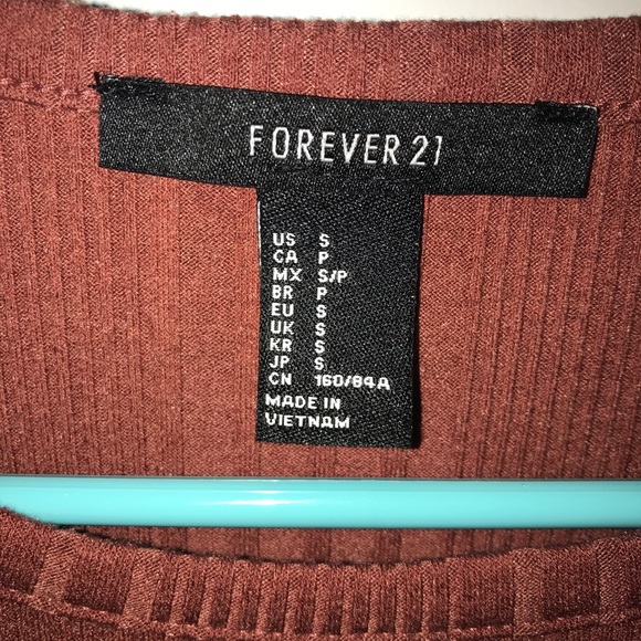 burnt orange F21 Top - Picture 3 of 3